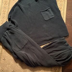 Womens Navy Jogger set